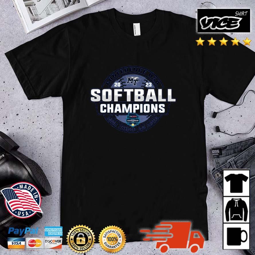 Premium MTSU Blue Raiders 2023 NCAA C-USA Softball Conference Tournament Champions shirt
