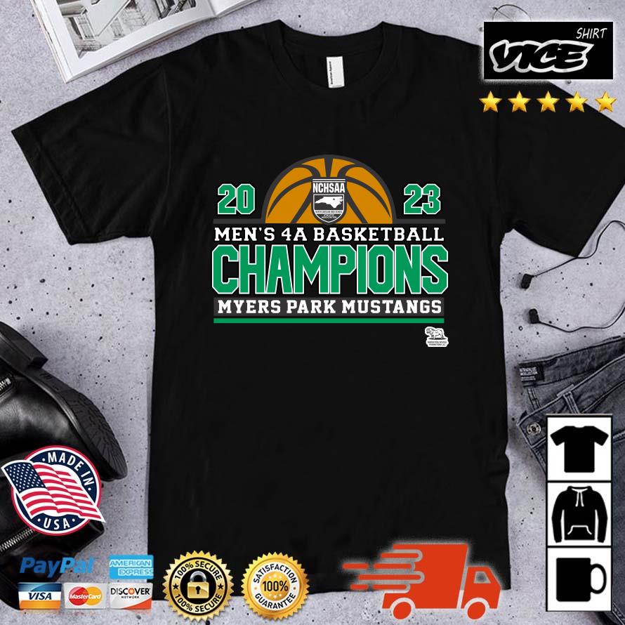 Premium Myers Park Mustangs 2023 Men's 4a Basketball Champions shirt