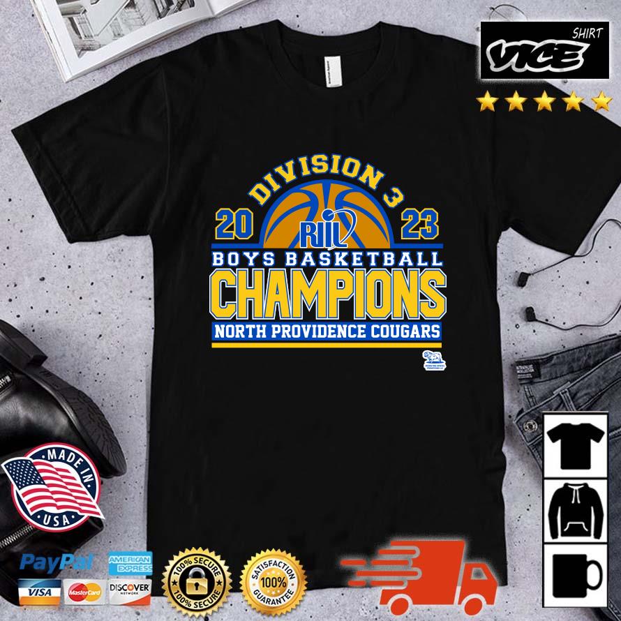 Premium North Providence Cougars 2023 Division 3 Boys Basketball Champions shirt