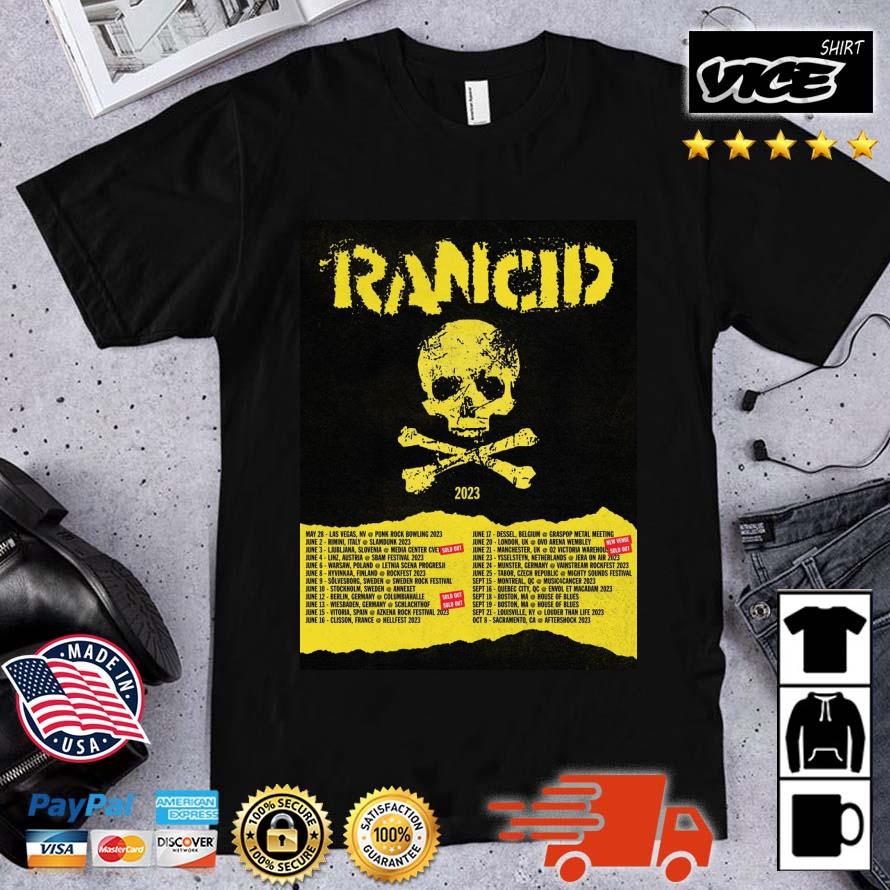 Rancid Shows Start Next Week 2023 World Tour Shirt