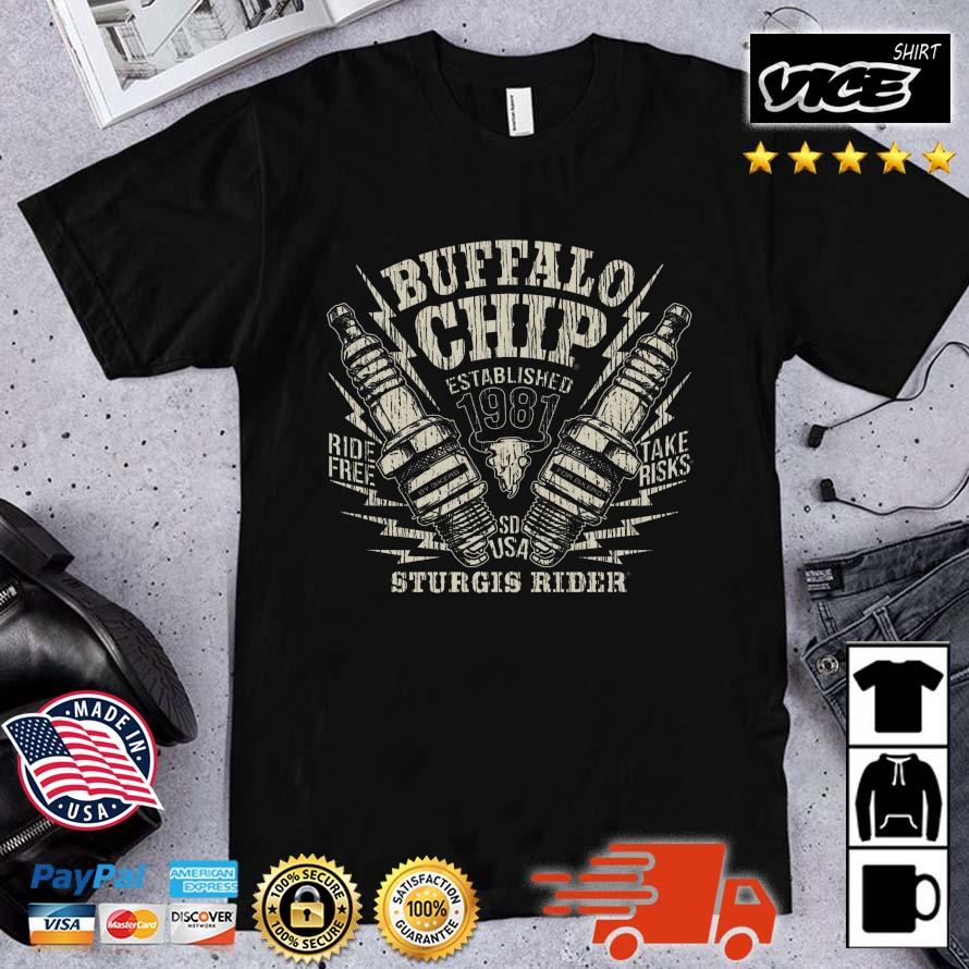 Sturgis Buffalo Chip Take Risk Spark Plug Shirt