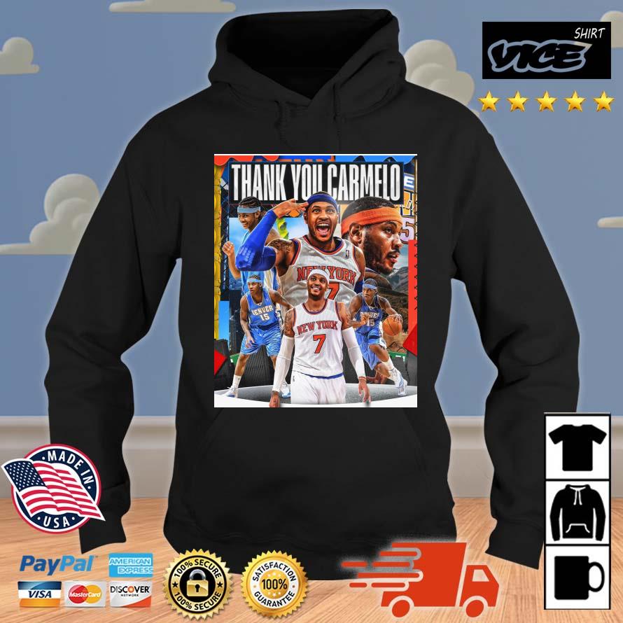 Thank You Carmelo Anthony Basketball Shirt Hoodie