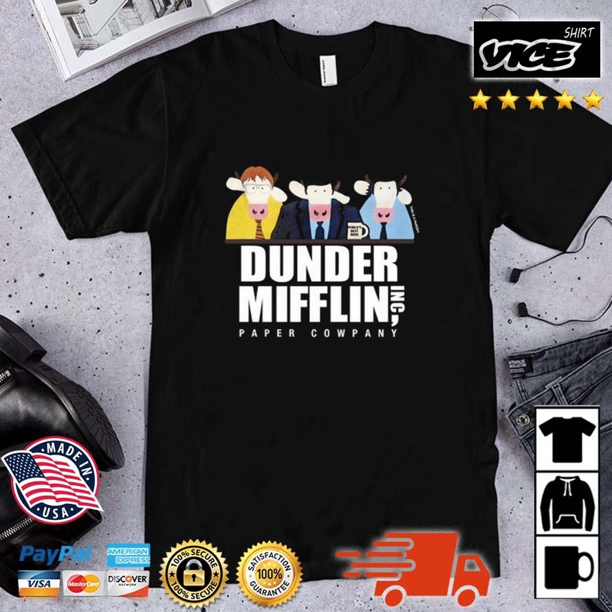 World's Best Boss This Is A Parody Dunder Moofflin Inc Paper Cowpany Shirt